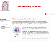 Tablet Screenshot of klosterapotheke.net